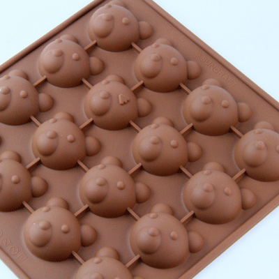 チョコレート型　シリコンモールド　クマ　SIG-59　チョコ型　チョコレートモールド　ケーキ型　シリコン型 モルド お菓子 ショコラ格安通販　バレンタイン　人気　ランキング