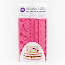 ウィルトン ガム フォンダンモールド ファブリック 409-2563 Wilton FABRIC FONDANT GUM PASTE MOLD お菓子