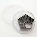 クッキー抜き型 五角形(PENTAGON)7pセット クッキー型 型抜き 5角 お菓子 金属