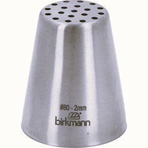 Rakuten - BIRKMANN ステンレス製口金 モンブラン ＃80 絞り口金 お菓子 ケーキ作りに デコレーション チップ 金口 絞り金 金属 金属