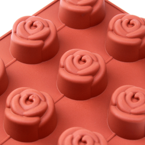 シリコンフレックス ミニローズ/バラ15ヶ付 SF-074 シリコン型 ケーキ型 花 お菓子 薔薇