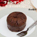 フォンダンショコラ 手作り 材料セット 約10個分 チョコレート バレンタイン ホワイトデー 業務用 