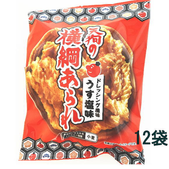 天狗製菓 天狗の横綱あられ ドレッシング風味 うす塩味65g×12袋