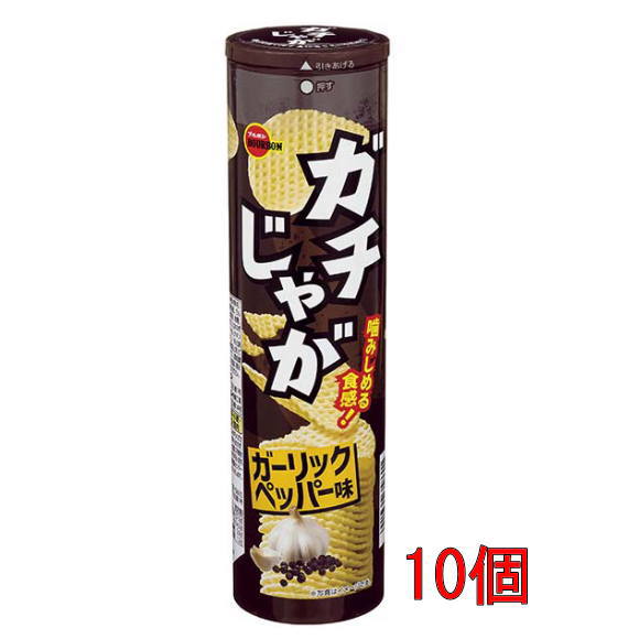 ブルボン ガチじゃがガーリックペッパー味100g×10個のサムネイル