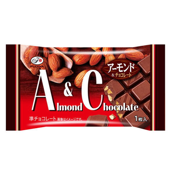 不二家 アーモンド＆チョコレート1枚×32個（8入×4）