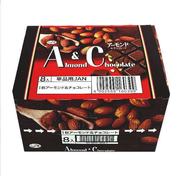 不二家 アーモンド＆チョコレート1枚×8個