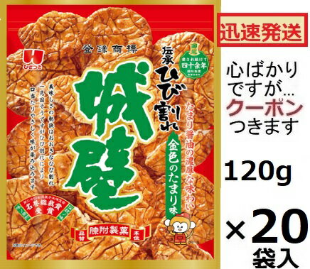 ひざつき製菓 城壁金色のたまり味 醤油味 無選別(こわれあり)120g×20袋入 おせんべい 米菓 まとめ買い ..