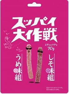 【心ばかりですが…クーポンつきます☆】旺旺ジャパン スッパイ大作戦うめ＆しそ 70g×10袋入