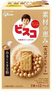 【心ばかりですが…クーポンつきます 】江崎グリコ ビスコ素材の恵み大豆 24枚 5箱入