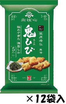 【心ばかりですが…クーポンつきます☆】岩塚製菓 鬼ひび海苔しお 100g×12袋入 米菓 まとめ買い お菓子 箱買い 米技心