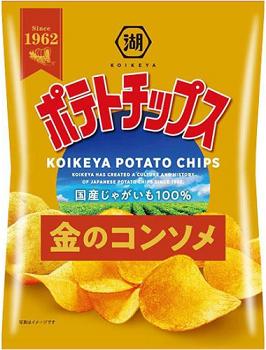 【心ばかりですが…クーポンつきます☆】湖池屋 ポテトチップス金のコンソメ 60g×12袋入