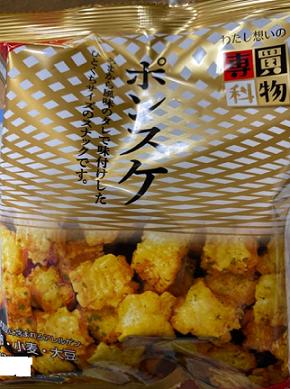 あまから風味のタレで味付けした一口サイズのスナックです。　