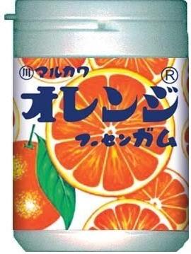 【心ばかりですが…クーポンつきます☆】丸川製菓 オレンジマーブルガムボトル 130g×6個入 1