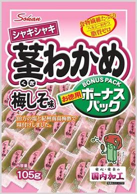 【心ばかりですが…クーポンつきます☆】壮関 ボーナスパック茎わかめ梅しそ 105g×12袋入