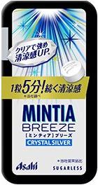 【心ばかりですが…クーポンつきます☆】アサヒグループ食品ミンティアブリーズクリスタルシルバー22g 8個入