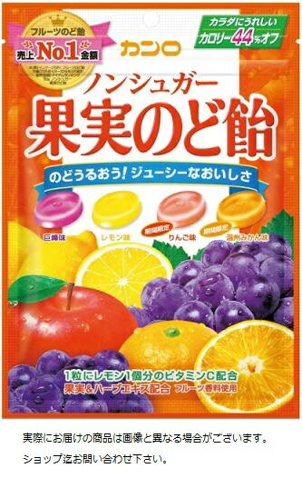 【心ばかりですが…おまけつきます☆】カンロ ノンシュガー果実のど飴 90g×6袋入