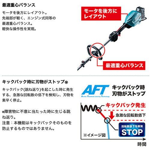 makita マキタ 充電式スプリット草刈機 ...の紹介画像3