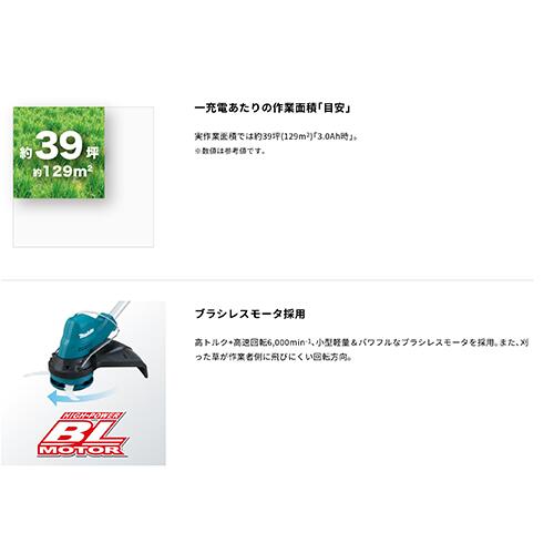 makita マキタ 充電式草刈機 MUR189DWF(バッテリ・充電器付き)18V 樹脂刃 ループハ...