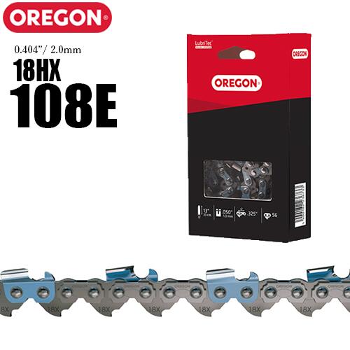 お客様によりお求めやすい価格でお買い物いただけるよう、送料節約のため、ソーチェン発送の際ソーチェンの箱を畳んだ状態で発送させて頂きます。主にスマートレターを使用し配送致しますが、複数ご注文の場合は異なる場合がございます。あらかじめご了承下さい。 商品情報 メーカー名 オレゴン 商品名 オレゴン純正ソーチェン18HX-108 ピッチ 0.404”(10.26mm) ゲージ 0.080”(2.0mm) ドライブリンク数(コマ数) 108 商品説明 オレゴン(OREGON)純正のソーチェンです。 18HXは他のソーチェンと共通の性能に加えて、ドライブリンクのゲージを0.080”(2.0mm)仕様としています。 これにより、通常の0.404”(10.26mm)ピッチのソーチェンよりも疲労抵抗性能が最大で4倍もアップしました。 また、より高速に耐えられるようドライブリンク幅(上部)を17%厚く、リベットも同様に厚くしています。 この厚みで、引っ張り強度が上がり、ガイドバーでの走行安定性はさらに向上しました。 同時に切り幅も増し、切り粉の吐き出しがよりスムーズに! これからの高性能林業機械の頼もしい支えとなります。 18HX を目立てするための推奨丸やすり径は φ5.5mm になります。 注意事項 チェンソー本体チェンスプロケットのピッチ、装着されているガイドバーのサイズ、装着されているガイドバーのピッチとゲージを必ずご確認ください。ソーチェンの返品交換は一切お承りする事ができませんので、間違いのないソーチェンをご注文くださいますようお願い致します。