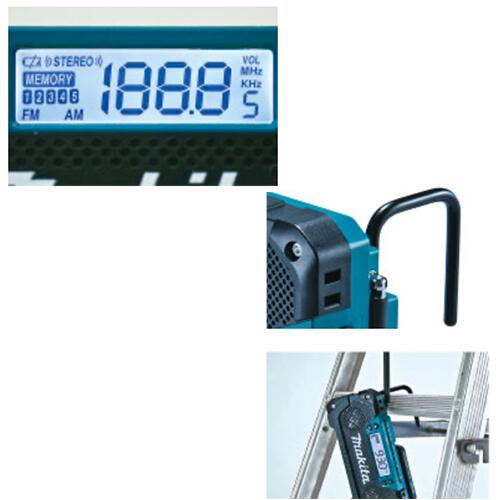 makita マキタ MR052 充電式ラジオ(本体のみ / バッテリ・充電器別売) ラジオ スピーカー ワイドFM対応 イヤホンジャック付 アウトドア キャンプ 防災グッズ okateko-10003055 ファームガレージ OREGON SHOP サンプル画像3