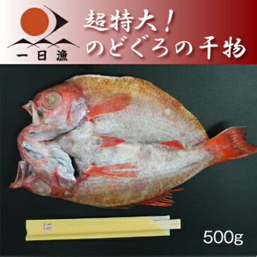 【超特大】のどぐろの干物（一尾・500〜550g）《ノドグロ・アカムツ》 一夜干し 干物 天日塩のみ無添加 国産 島根産 大田産 産地直送 産直 お取り寄せ【RCP】【岡富商店】