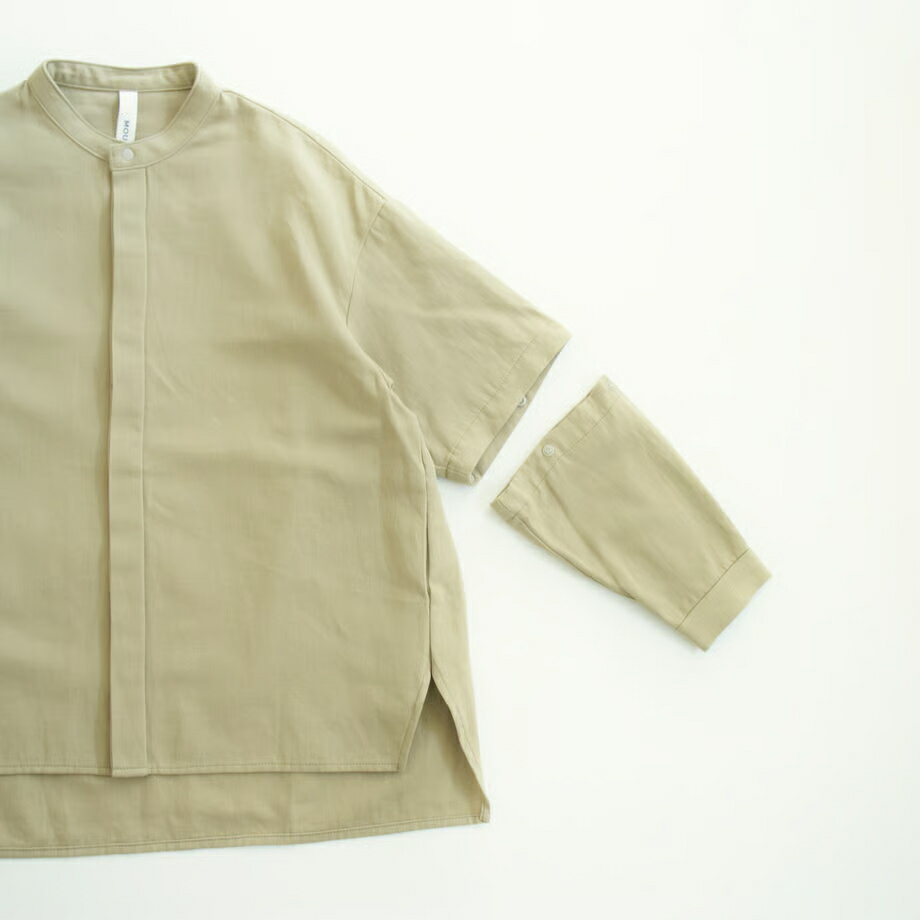 c/hemp detachable shirt[MS25-1808a]/ mounten(�ޥ���ƥ�)