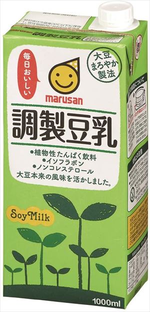 送料無料 マルサン 調製豆乳 1L×12本 CS