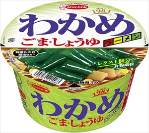 御用蔵 大川 送料無料 エースコック わかめラーメン ごま・しょうゆ 93g×12個