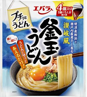 送料無料 エバラ プチッとうどん 釜玉うどん (23g×4P