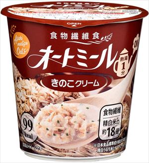 無料 オートミール きのこクリーム 24.2g ×12個