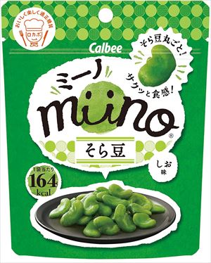 送料無料 カルビー miino そら豆しお味 28g×24袋 1