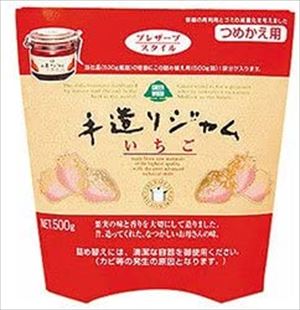 送料無料 GREEN WOOD(グリーンウッド) 手造りジャム いちご つめかえ用 500g×6袋入