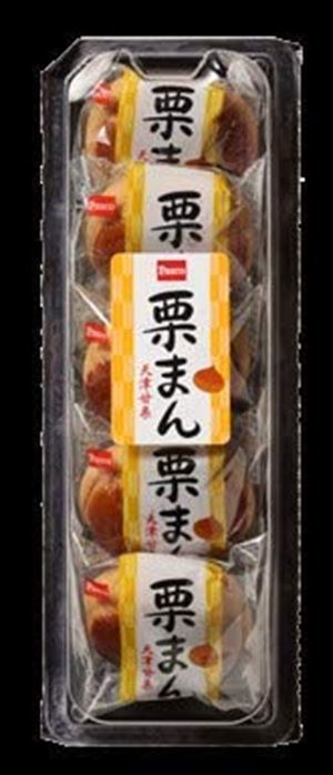 送料無料【焼菓子】パスコ 栗まん 5個入 10パック