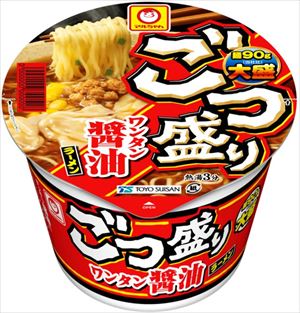 送料無料 マルちゃん ごつ盛りワンタン醤油ラーメン 117g×24個