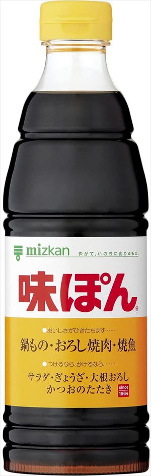 送料無料 ミツカン 味ぽん ペット 600ml×12本