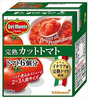 送料無料 デルモンテ 完熟カットトマト 300g紙パック×24個