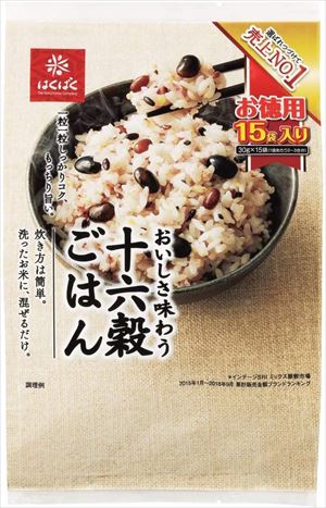 送料無料 はくばく 十六穀ごはんお徳用 (30g×15袋)×12個