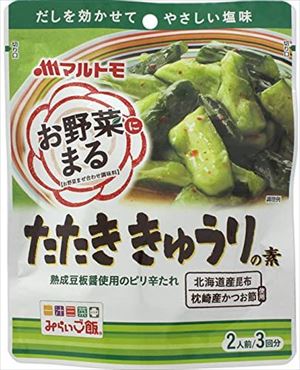 送料無料 マルトモ お野菜まる たたききゅうりの素 (3袋入り)×20個