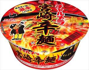 送料無料 明星 チャルメラどんぶり 宮崎辛麺 77g×12個