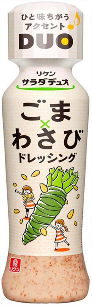 送料無料 理研ビタミン サラダデュオ ごまわさびドレッシング