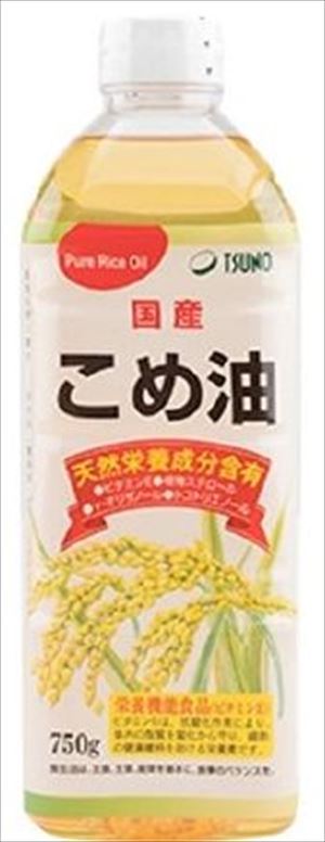 送料無料 築野食品 TSUNO こめ油 750g×4本