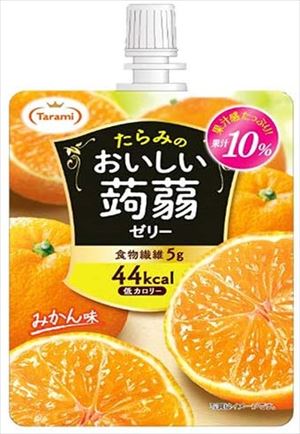 送料無料 たらみ おいしい蒟蒻ゼリー みかん味 150g×12個