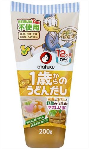 送料無料 オタフクソース 1歳からのうどんだし 200g×6本