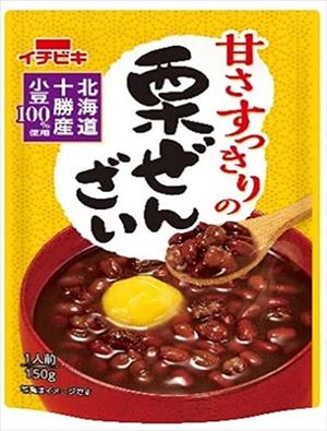 送料無料 イチビキ 甘さすっきりの栗ぜんざい 150g×20個