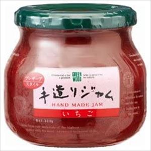 送料無料 GREEN WOOD(グリーンウッド) 手造りジャム いちご 320g瓶×12個