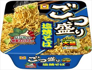 送料無料 マルちゃん ごつ盛り 塩焼そば 156g×24個