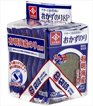 送料無料 永井海苔 味付海苔 ニューおかず 8P入×12個