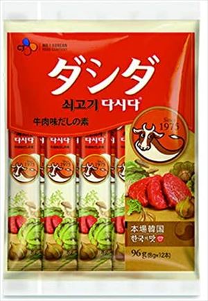 送料無料 CJジャパン 韓国食品 牛肉ダシダスティック 8g(12本入り)×10個