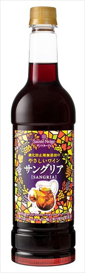 サントネージュ 酸化防止剤無添加のやさしいワイン サングリア ペットボトル 720ml