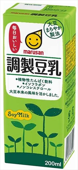 送料無料　マルサンアイ 調製豆乳 200ml×48本